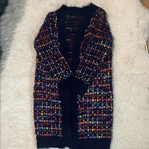 Multicolor Knit Women's Cardigan